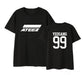 ateez member name kpop unisex loose t-shirt for top tees - Kpopshop