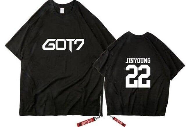 Kpop Newest New arrival got7 logo/member name printing oversize t shirt for summer kpop unisex color stripes/zipper o neck loose t-shirt that you'll fall in love with. At an affordable price at KPOPSHOP, We sell a variety of New arrival got7 logo/member name printing oversize t shirt for summer kpop unisex color stripes/zipper o neck loose t-shirt with Free Shipping.
