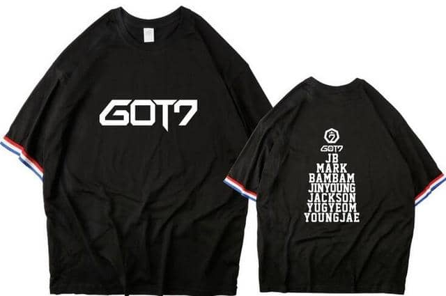 Kpop Newest New arrival got7 logo/member name printing oversize t shirt for summer kpop unisex color stripes/zipper o neck loose t-shirt that you'll fall in love with. At an affordable price at KPOPSHOP, We sell a variety of New arrival got7 logo/member name printing oversize t shirt for summer kpop unisex color stripes/zipper o neck loose t-shirt with Free Shipping.