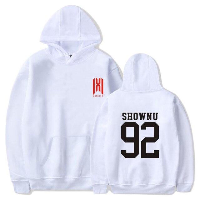 Monsta X World Tour MonstaX Member Name Hoodies KPOP Hooded Pullovers