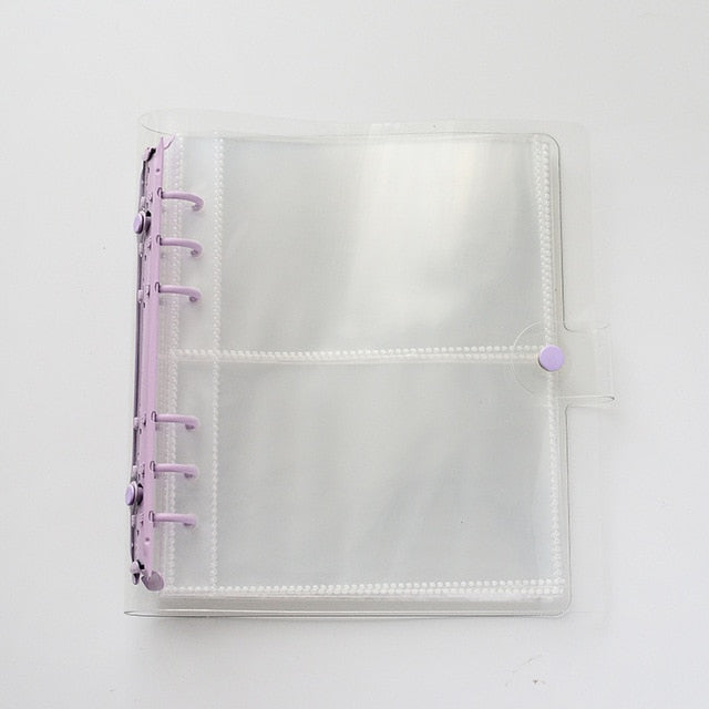 PVC Portable Photo Album Jelly Glitter Color Album for Mini Instax & Name Card Kpop Stars Photos Binder