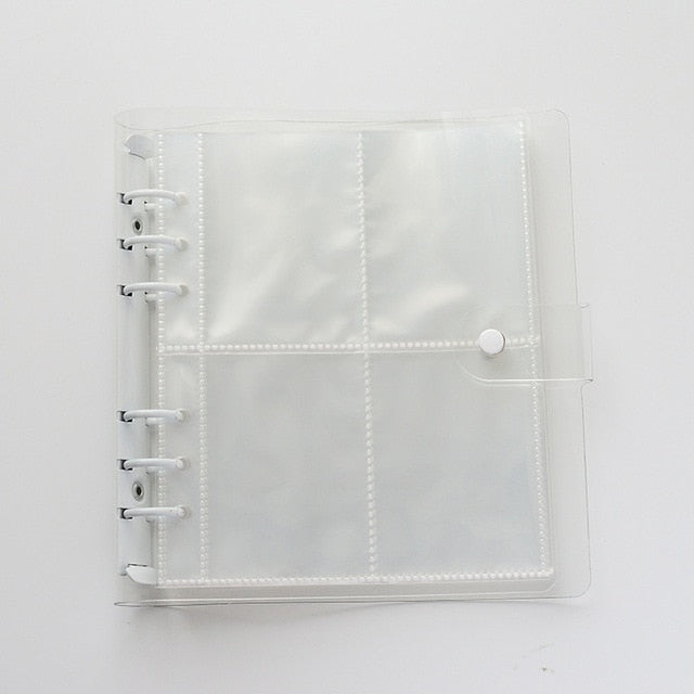 PVC Portable Photo Album Jelly Glitter Color Album for Mini Instax & Name Card Kpop Stars Photos Binder