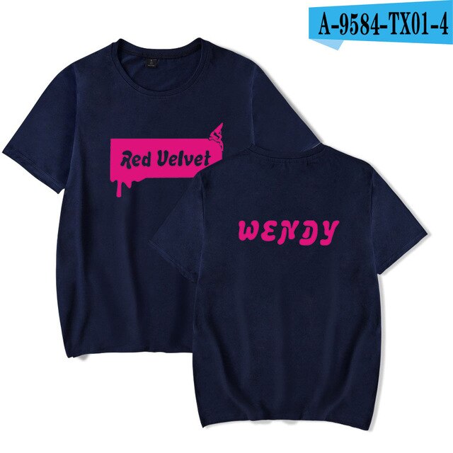 Red Velvet Korean Girls Team Summer T-shirt Oversize Kpop Women/men Pullovers Soft Casual Highstreet Tshirt Oversize