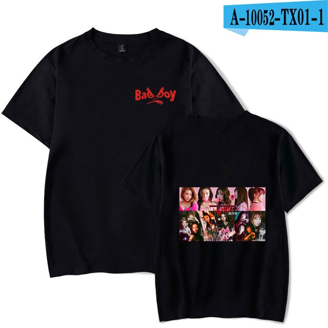 Red Velvet Kpop Fashion Printed Summer T-shirts Women/Men Short Sleeve Trendy Streetwear T-shirt 2021 Casual Fans Tee Shirts