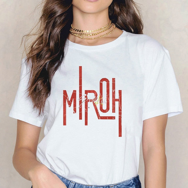 Stray Kids Kpop T-shirt Women Plus Size Vogue Funny T Shirts Shirt StrayKids Female T-Shirt