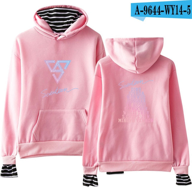 SEVENTEEN Kpop New Album Fashion Hoodies Popular Spring/Autumn Warm Cool Long Sleeve Women/Men