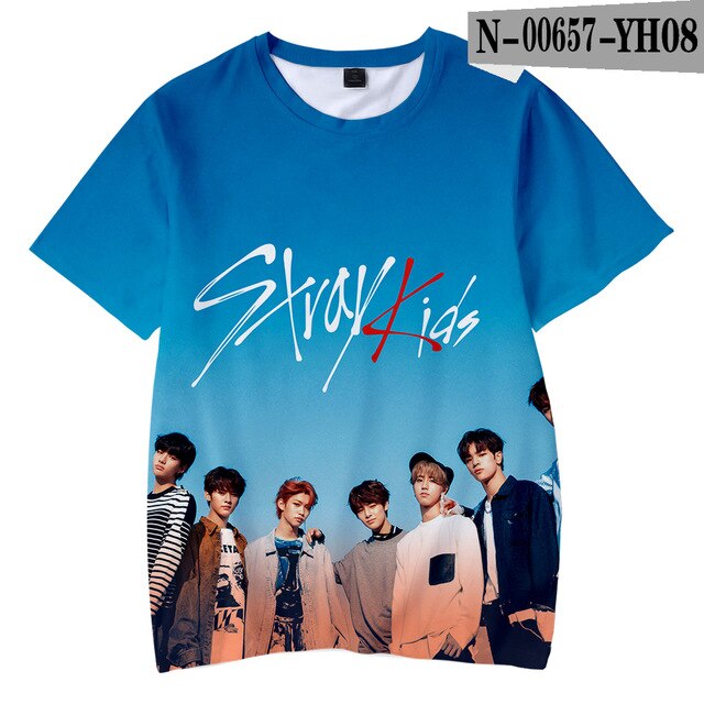 Stray Kids 3D Children T-shirts Kpop Tshirts Casaul Kids Tee Shirts - Kpopshop