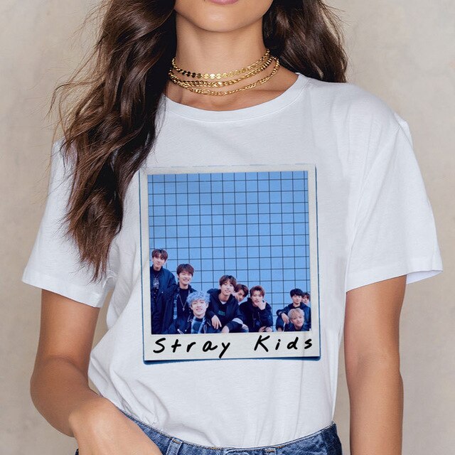 Stray Kids Kpop Casual Short Sleeve T Shirt Women Fashion MIROH T-shirt K Pop Fan T-shirt 90s Korean Tops Female