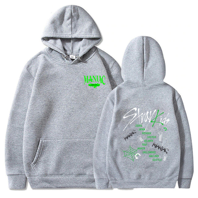 Stray Kids Maniac World Tour 2022 Hoodie Korean Fashion Straykids Women Cotton Sweatshirt