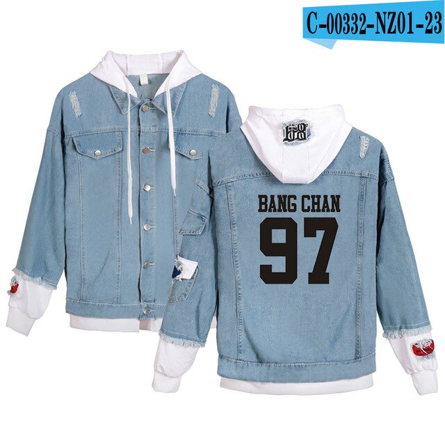 Stray Kids Yellow Wood Jacket men/women Hot New Fashion Popular Denim Jacket Spring Autumn Casual Women Slim Denim Jacket