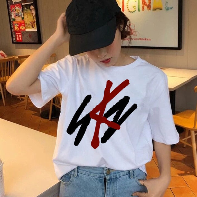 Stray Kids t shirt Hip Hop t-shirt Stray Kids Casual korean  Short Sleeve t-shirt top tee shirts Women Tops female femme