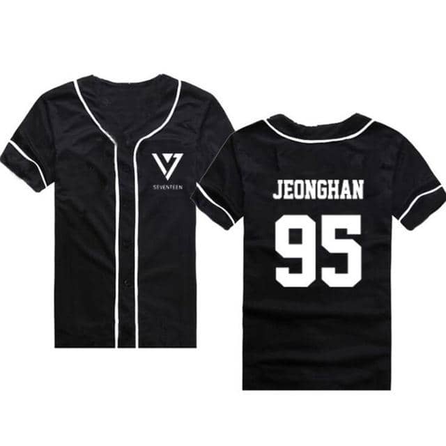 Kpop Newest Summer Korean Fashion Hip Hop Baseball T Shirt KPOP Seventeen 17 Short Sleeve T-Shirt Women Men Baseball Uniform Couple Shirt that you'll fall in love with. At an affordable price at KPOPSHOP, We sell a variety of Summer Korean Fashion Hip Hop Baseball T Shirt KPOP Seventeen 17 Short Sleeve T-Shirt Women Men Baseball Uniform Couple Shirt with Free Shipping.