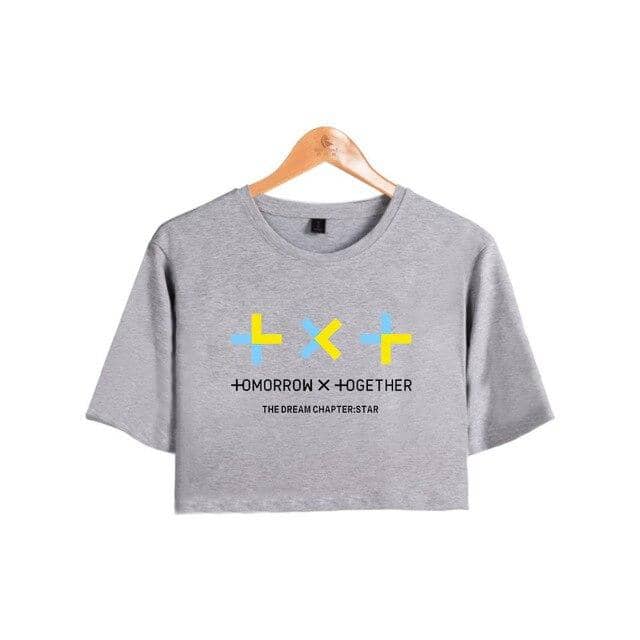 TXT Sexy Belly Button  kpop Tomorrow X Together Women crop top Korea t-shirt 2XL - Kpopshop