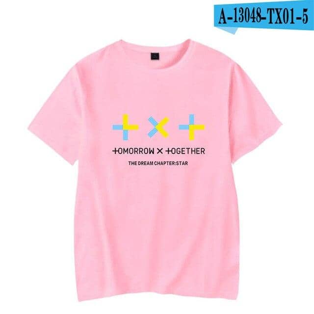 TXT T-shirt Kpop Kpop TOMORROW X TOGETHER Man Woman T-shirt Hip-Hop - Kpopshop