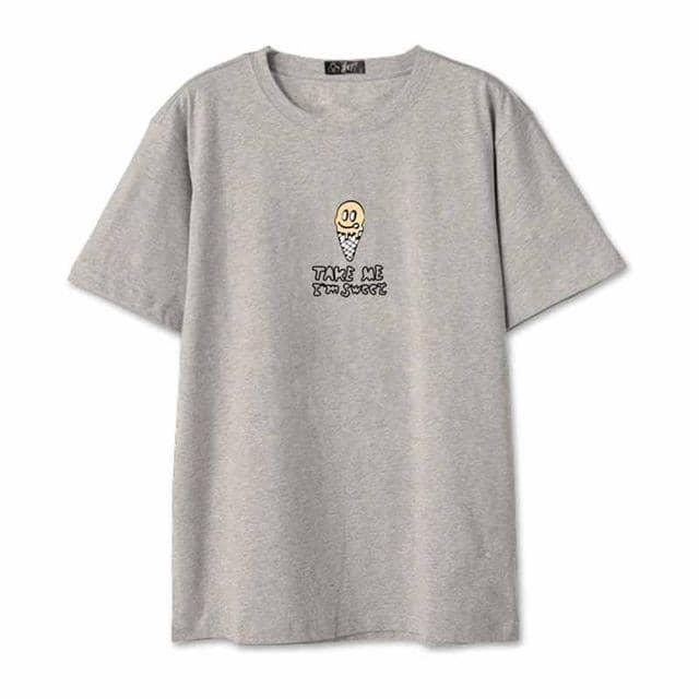 Kpop Newest Twice The Same Summer Short-sleeved T-shirt Fashion Printed Letter "TAKE ME" T-shirt Men and Women Summer Loose Casual Shirt that you'll fall in love with. At an affordable price at KPOPSHOP, We sell a variety of Twice The Same Summer Short-sleeved T-shirt Fashion Printed Letter "TAKE ME" T-shirt Men and Women Summer Loose Casual Shirt with Free Shipping.