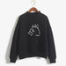 Women Lovely TOTORO Preppy Style Hooded Fleece Turtleneck Pullover Hoodies - Kpopshop