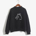 Women Lovely TOTORO Preppy Style Hooded Fleece Turtleneck Pullover Hoodies - Kpopshop