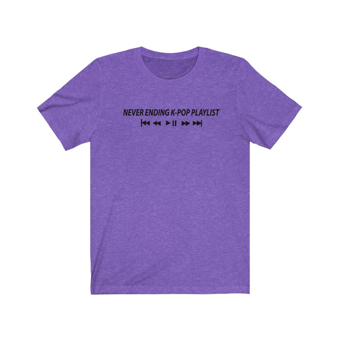 Never Ending K-Pop Playlist T-Shirt - Trendy Kpop T-shirts - Kpop Classic T-Shirt