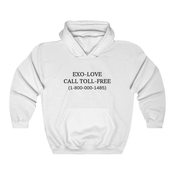 EXO - Love Call Toll- Free 1-800-000-1485 Hoodie - EXO Hoodies - Kpop Pullover Hoodie