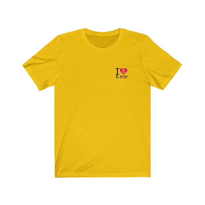 I Love Kpop Badge Unisex T-Shirt - Kpopshop