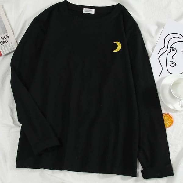 Kpopshop Originals - T-shirts Rainbow Striped Soft Loose Embroidery T-shirt  (4) - Kpopshop
