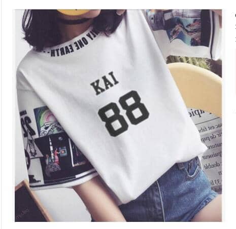 Kpop Newest kpop EXO The same women loose t shirts k-pop Round neck Harajuku Student half sleeve tops T-shirt summer fashion cotton tshirt that you'll fall in love with. At an affordable price at KPOPSHOP, We sell a variety of kpop EXO The same women loose t shirts k-pop Round neck Harajuku Student half sleeve tops T-shirt summer fashion cotton tshirt with Free Shipping.