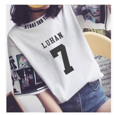 Kpop Newest kpop EXO The same women loose t shirts k-pop Round neck Harajuku Student half sleeve tops T-shirt summer fashion cotton tshirt that you'll fall in love with. At an affordable price at KPOPSHOP, We sell a variety of kpop EXO The same women loose t shirts k-pop Round neck Harajuku Student half sleeve tops T-shirt summer fashion cotton tshirt with Free Shipping.