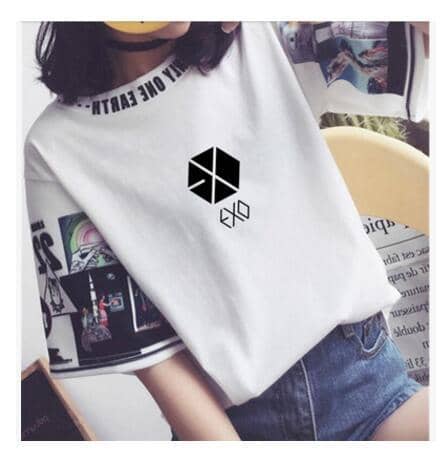 Kpop Newest kpop EXO The same women loose t shirts k-pop Round neck Harajuku Student half sleeve tops T-shirt summer fashion cotton tshirt that you'll fall in love with. At an affordable price at KPOPSHOP, We sell a variety of kpop EXO The same women loose t shirts k-pop Round neck Harajuku Student half sleeve tops T-shirt summer fashion cotton tshirt with Free Shipping.