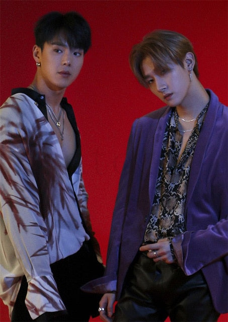 kpop posters  monsta x follow find you vivid color decoration wall prints