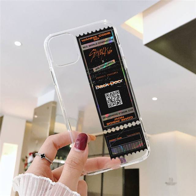 stray kids boy group kpop Phone Case For iphone 13 12 11 8 7 plus mini x xs xr pro max Transparent soft art tickets coque