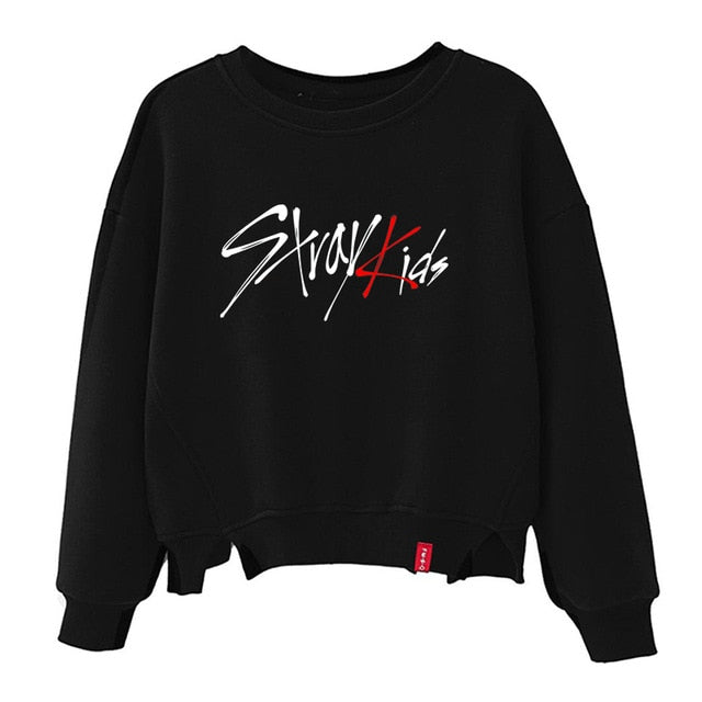 stray kids sweatshirt kpop oversized hoodie graphic print Korean clothes oversize ladies fall clothing