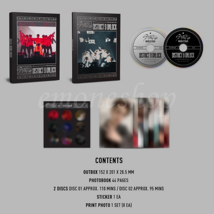KPop Album STRAY KIDS [ District 9 : Unlock - in SEOUL ] WORLD TOUR DVD / BLU-RAY