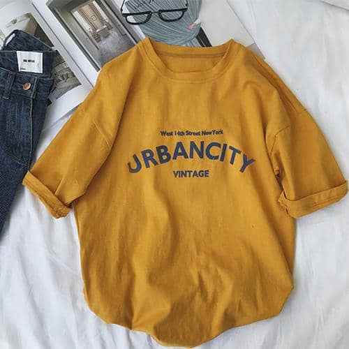 Kpopshop Originals - T-shirts Rainbow Striped Soft Loose Embroidery T-shirt - Kpopshop