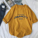 Kpopshop Originals - T-shirts Rainbow Striped Soft Loose Embroidery T-shirt - Kpopshop