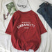 Kpopshop Originals - T-shirts Rainbow Striped Soft Loose Embroidery T-shirt - Kpopshop